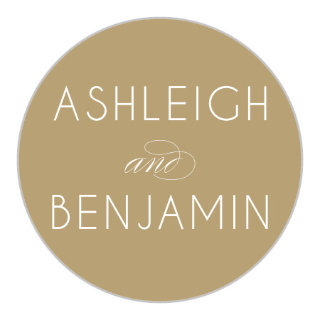 Deco Typography Wedding Stickers
