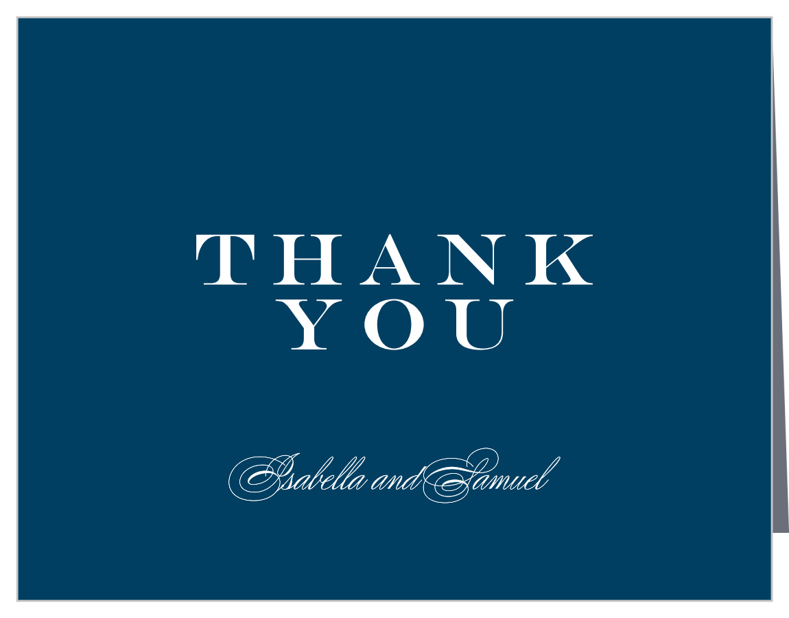 Formal Affair Wedding Thank You Cards