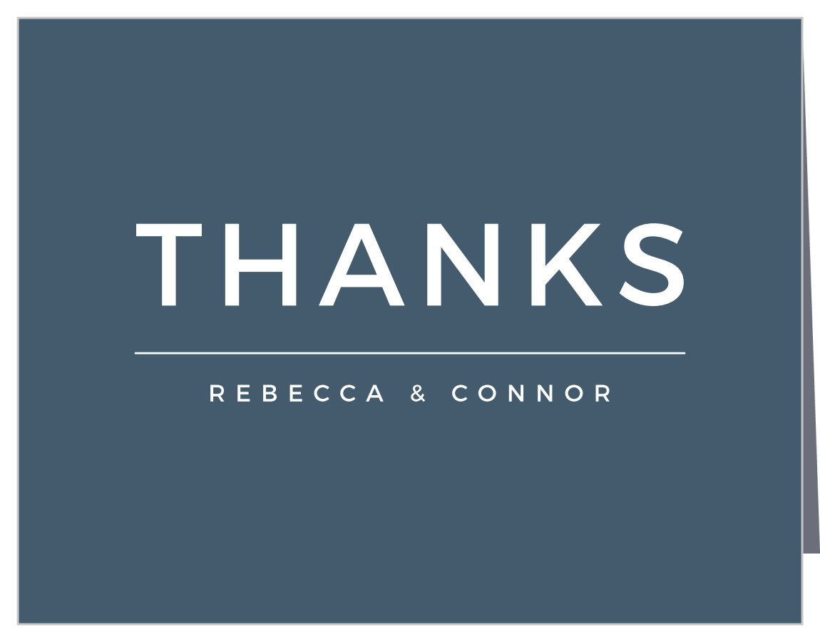 Modern Stack Wedding Thank You Cards