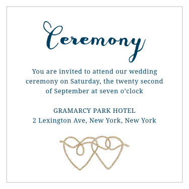 Anchors Away Ceremony Cards