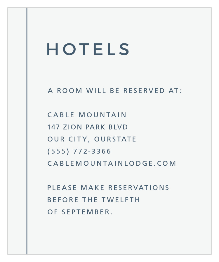 Modern Stack Accommodation Cards