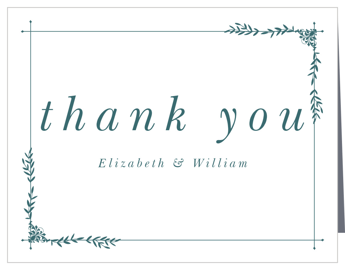 Garden Frame Wedding Thank You Cards