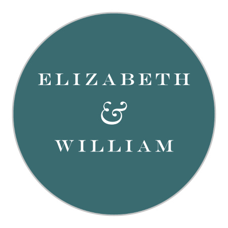 Garden Frame Wedding Stickers