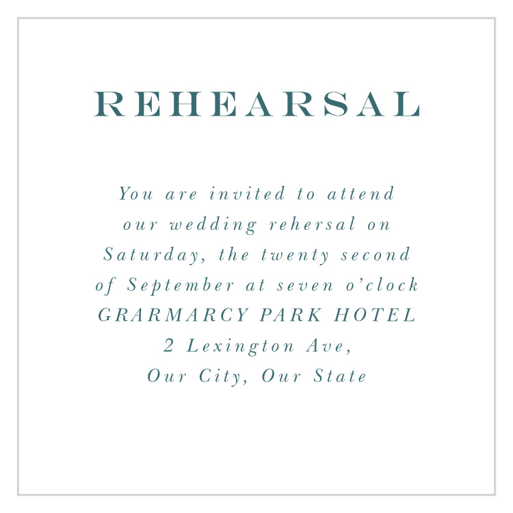 Garden Frame Rehearsal Cards