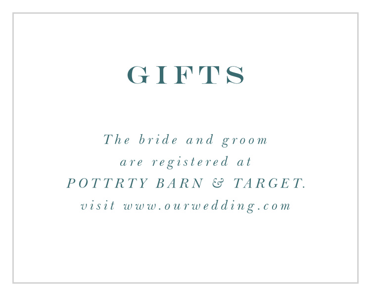 Garden Frame Registry Cards