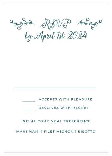 Rustic Foliage Response Cards