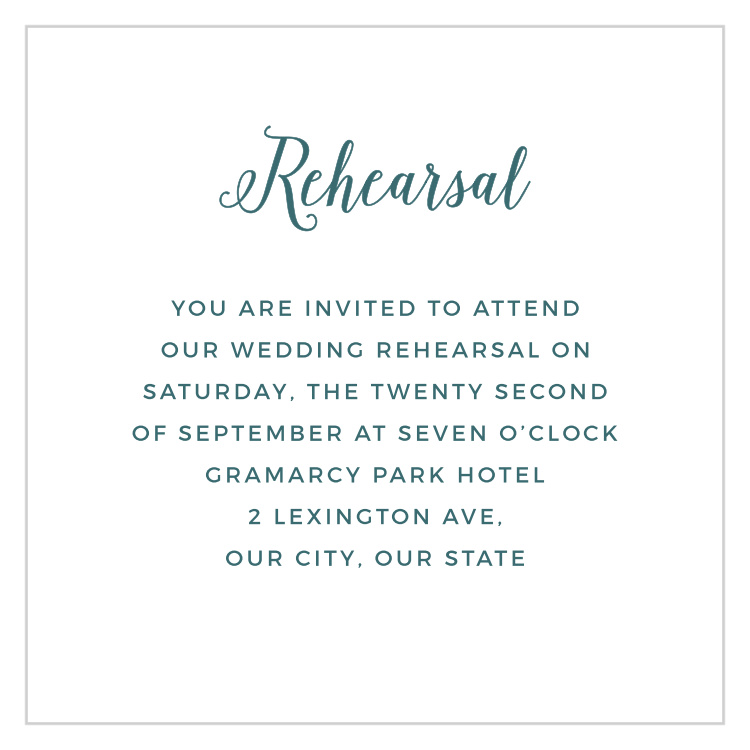 Rustic Foliage Rehearsal Cards