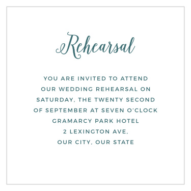 Rustic Foliage Rehearsal Cards
