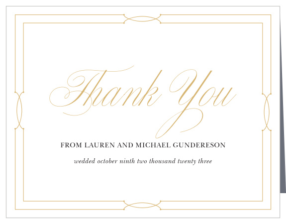 Express gratitude for the support of friends and family on your special day with our Knotted Love Wedding Thank You Cards.