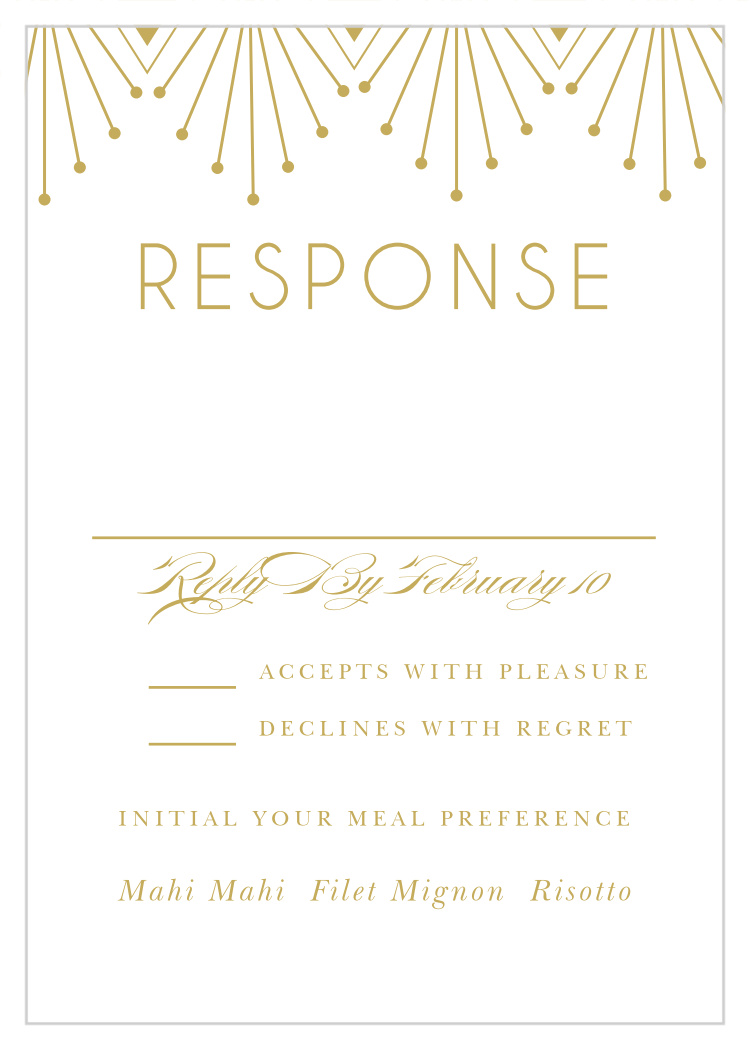 Deco Classic Response Cards