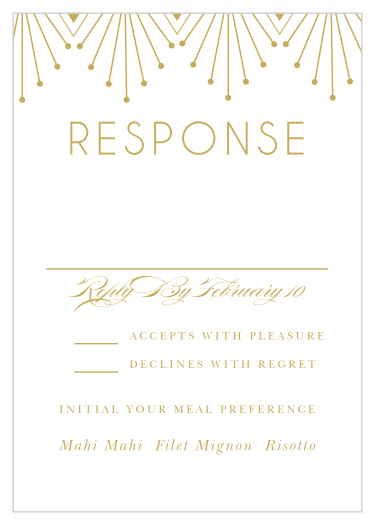 Deco Classic Response Cards