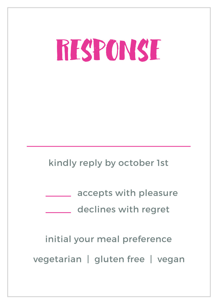 Vivid Type Response Cards