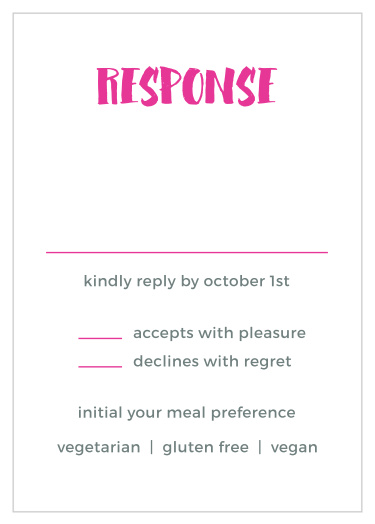 Vivid Type Response Cards