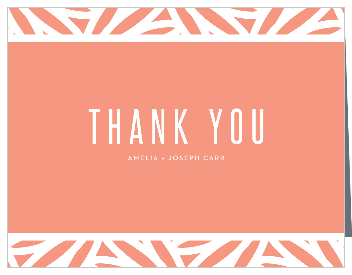 Boldly Framed Wedding Thank You Cards