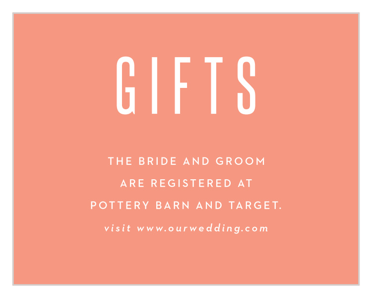 Boldly Framed Registry Cards