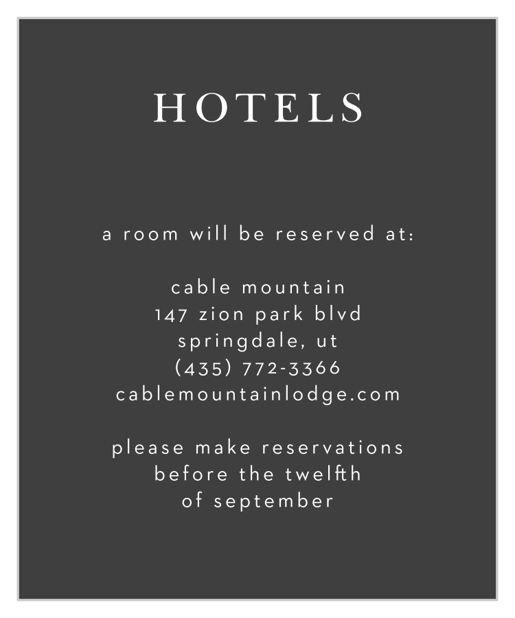 Simplicity Swirls Accommodation Cards