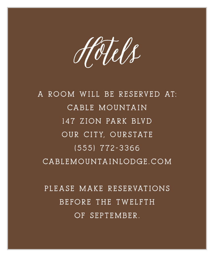 Lantern Lights Accommodation Cards