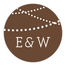 Seal all of your stationery pockets and outgoing envelopes with our sweet, rustic Lantern Lights Wedding Stickers!
