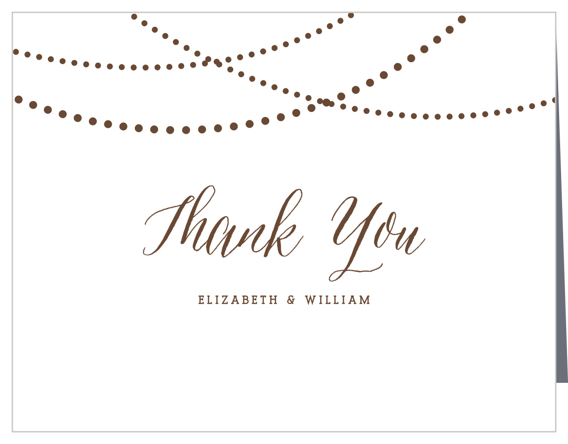 Lantern Lights Wedding Thank You Cards
