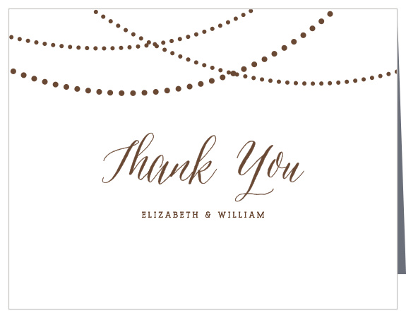 Lantern Lights Wedding Thank You Cards