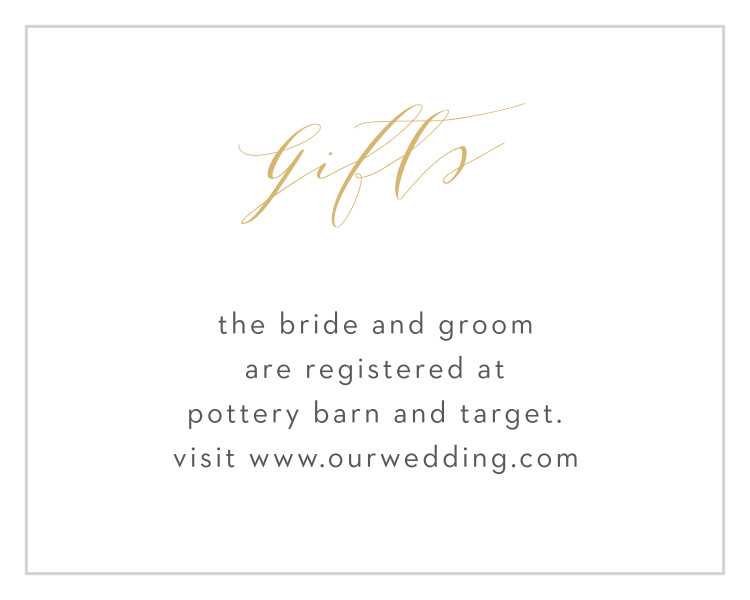 Lovely Blush Registry Cards