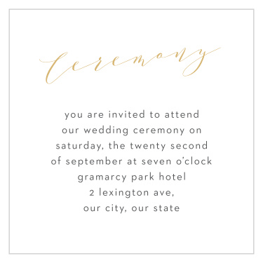 Lovely Blush Ceremony Cards