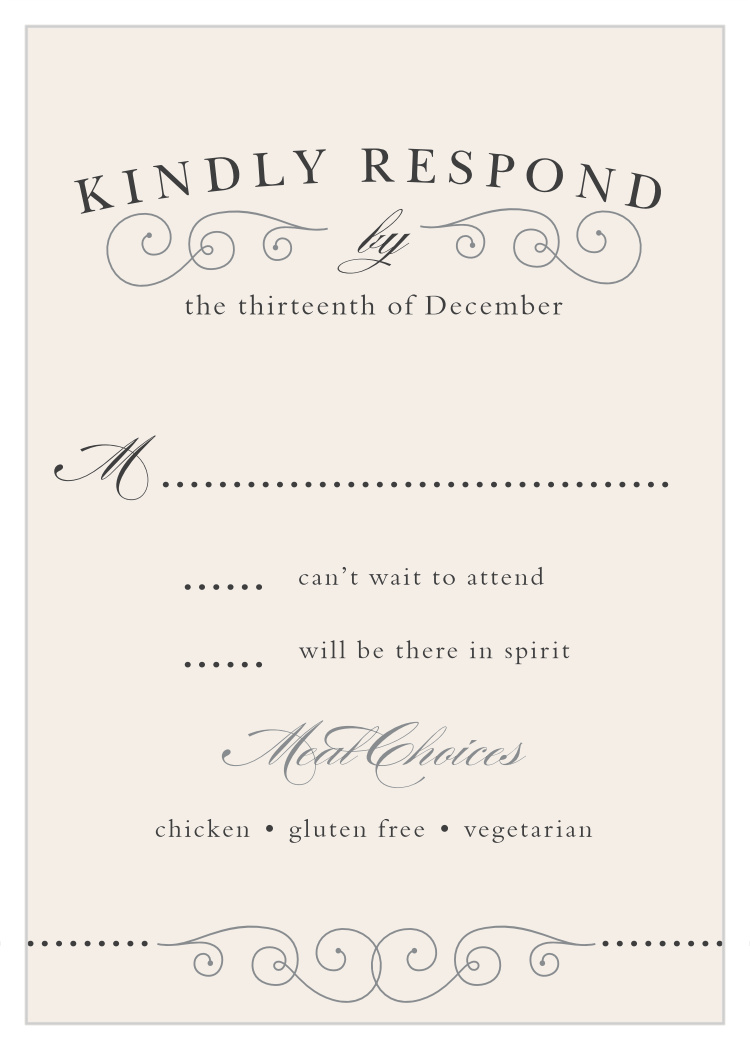 Swirl Frame Response Cards