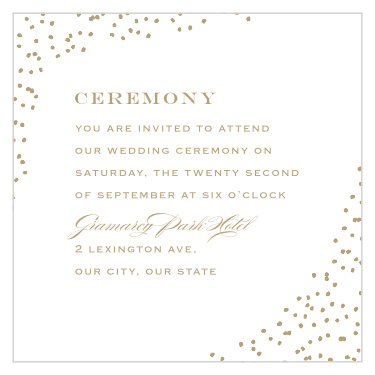 Antique Glamour Ceremony Cards