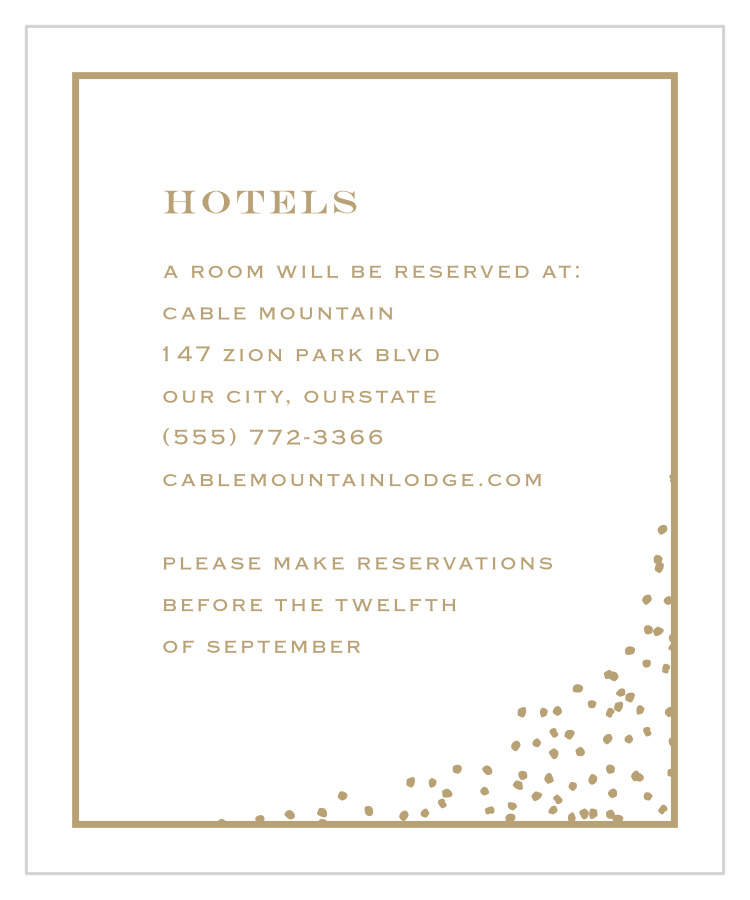 Antique Glamour Accommodation Cards