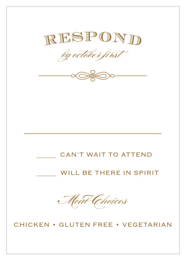 Antique Frame Response Cards