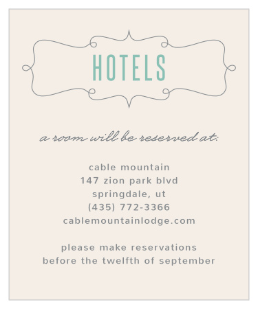 Perfect Skies Accommodation Cards