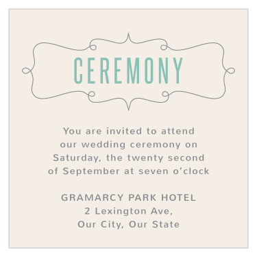Perfect Skies Ceremony Cards