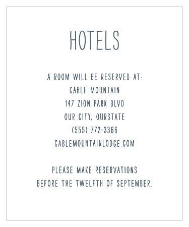 Love Struck Accommodation Cards