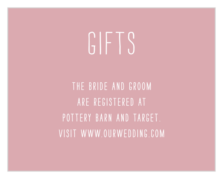 Love Struck Registry Cards