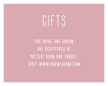 Love Struck Registry Cards