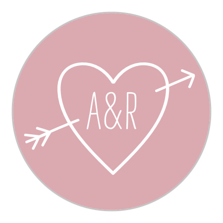 Love Struck Wedding Stickers