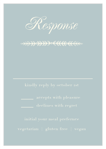 Simple Cursive Response Cards