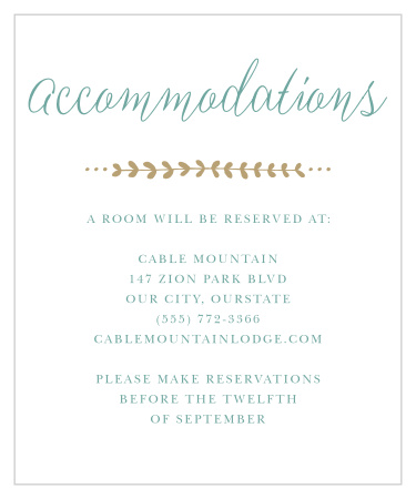 Swell Fronds Accommodation Cards