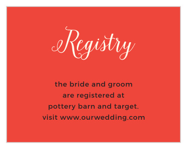 Inform family and friends where you would like to get your wedding gifts from when you send out our Beach Sunglasses Registry Cards. 