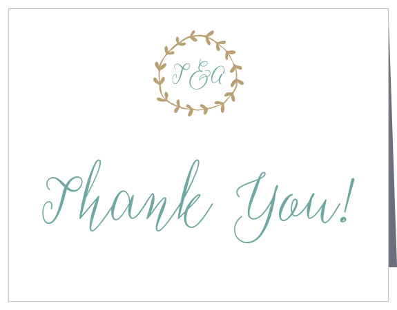 Swell Fronds Wedding Thank You Cards