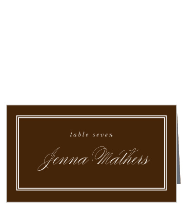 Sheer Overlay Place Cards