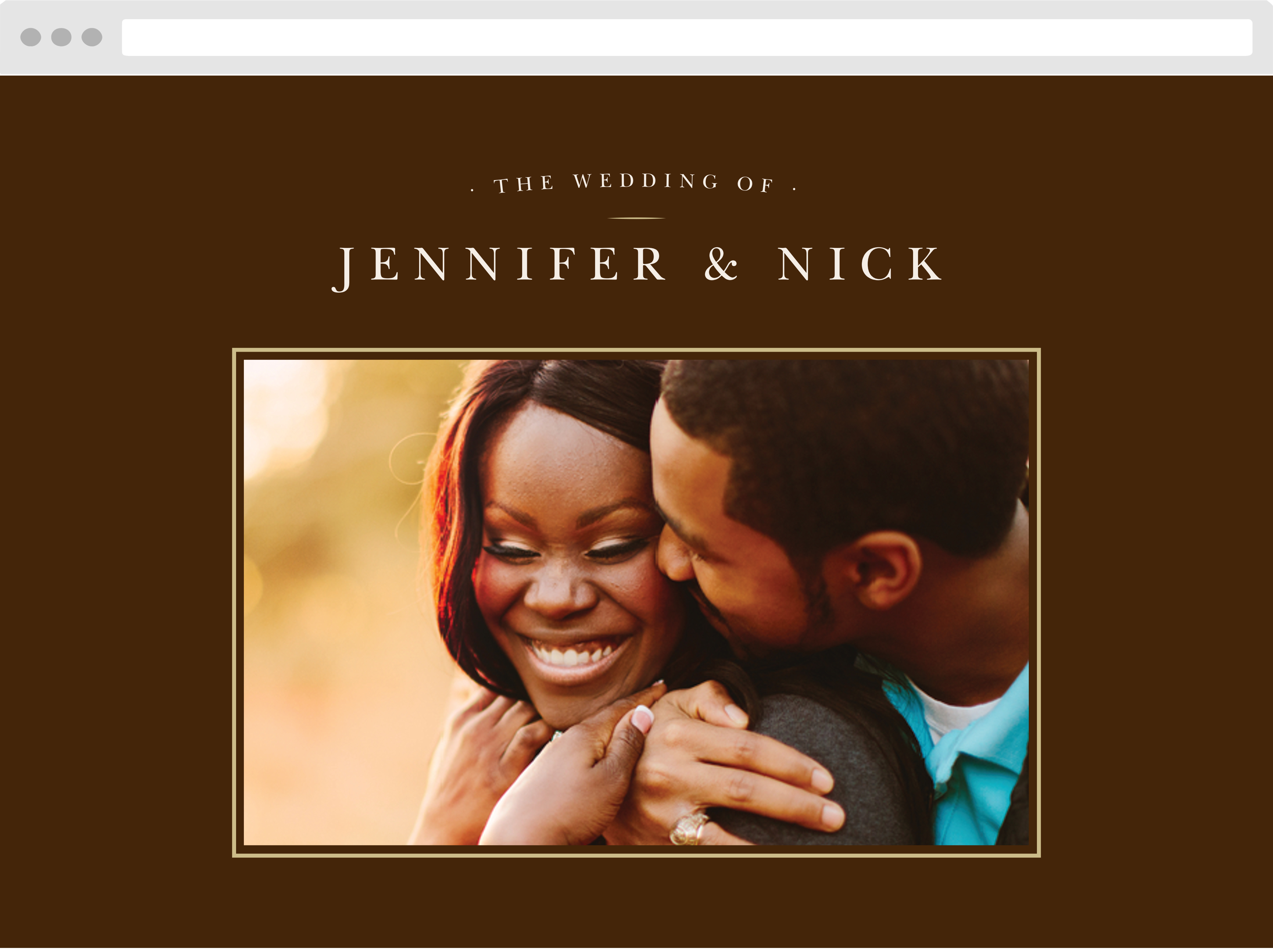 Sheer Overlay Wedding Website