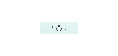 Nautical Anchor Wedding Belly Bands