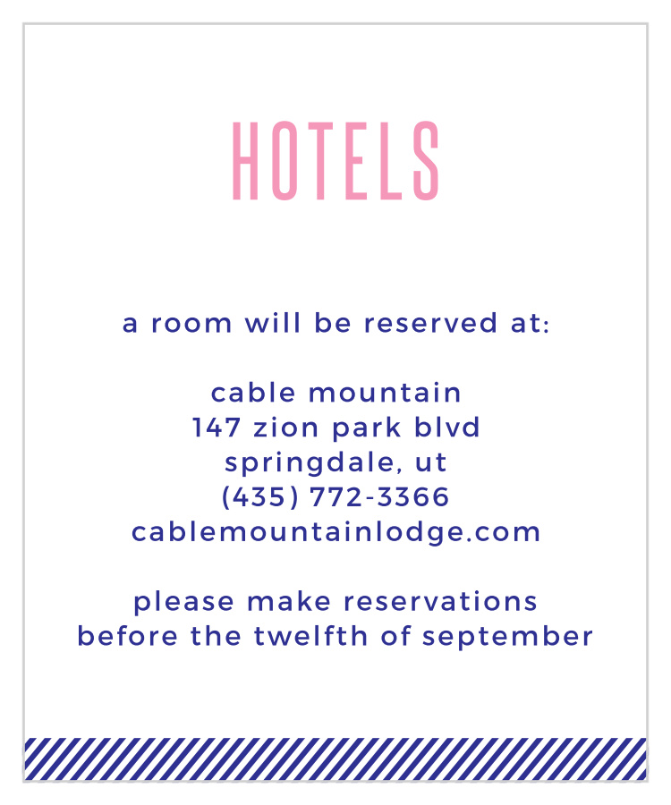Masterly Charm Accommodation Cards