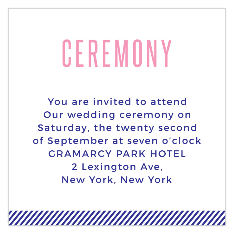 Masterly Charm Ceremony Cards