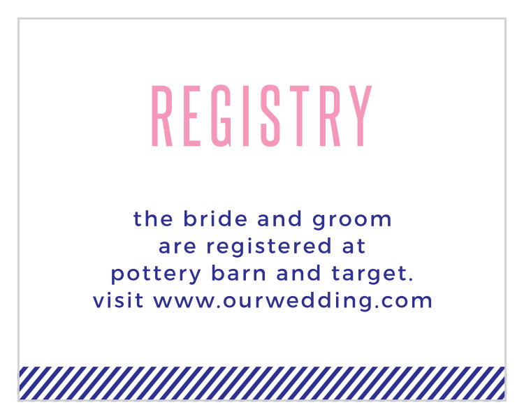 Masterly Charm Registry Cards