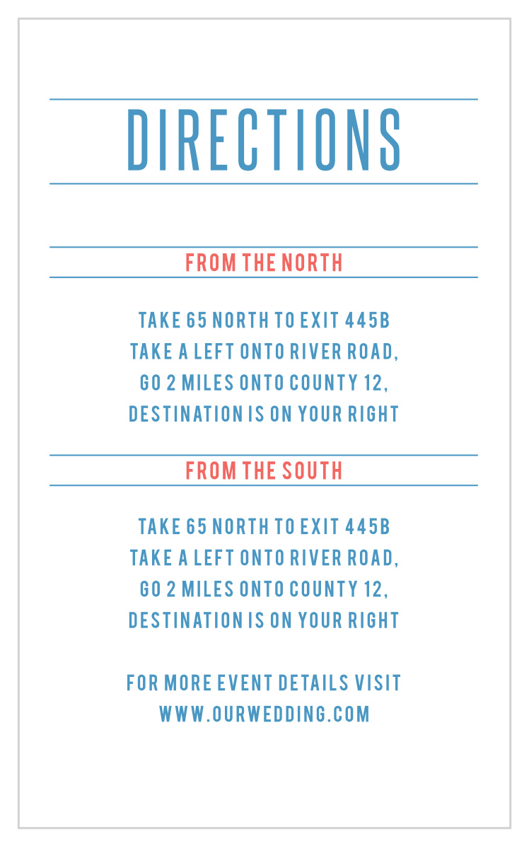 Unique Airmail Direction Cards