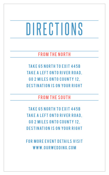 Unique Airmail Direction Cards