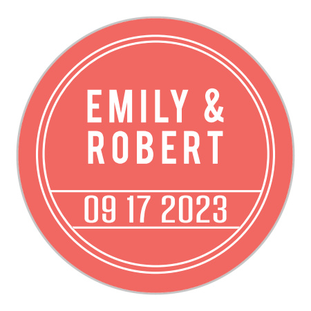 Unique Airmail Wedding Stickers