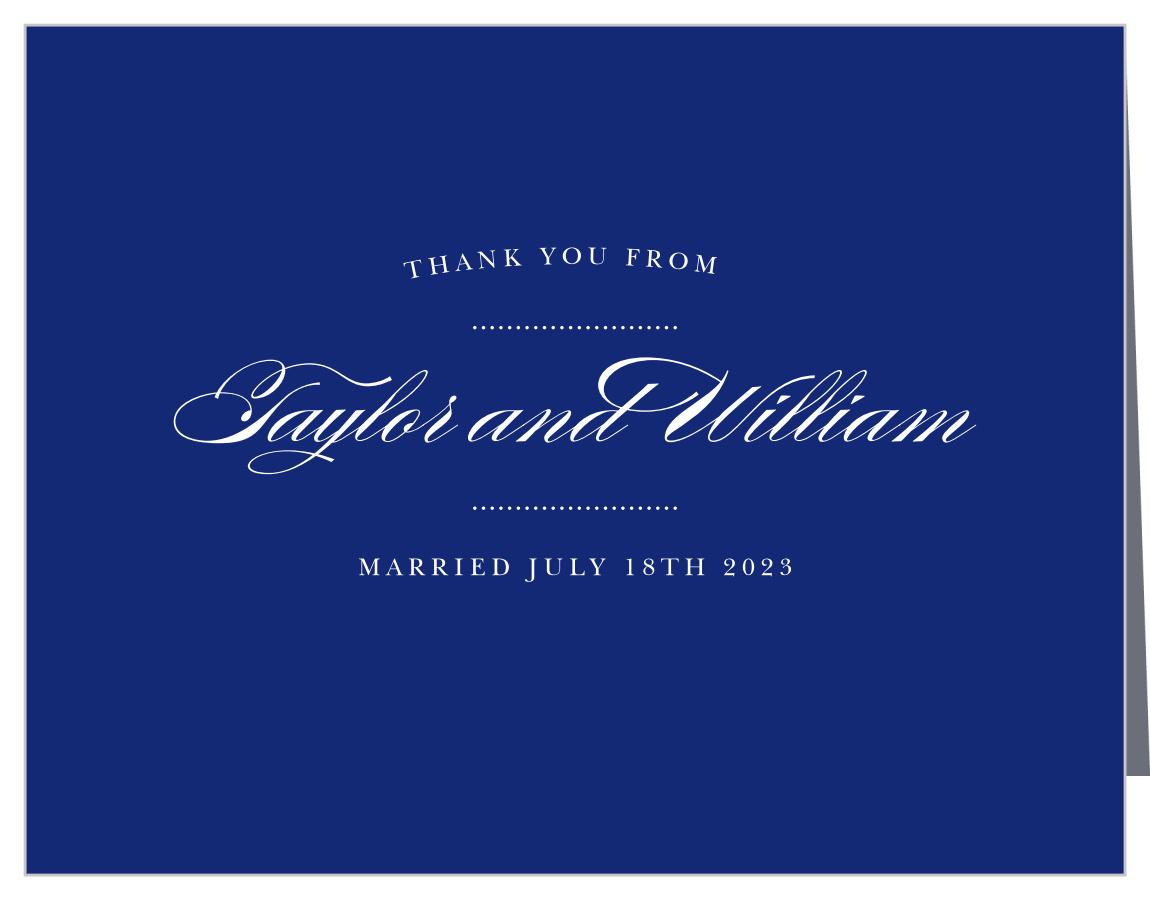 Chic Vintage Wedding Thank You Cards